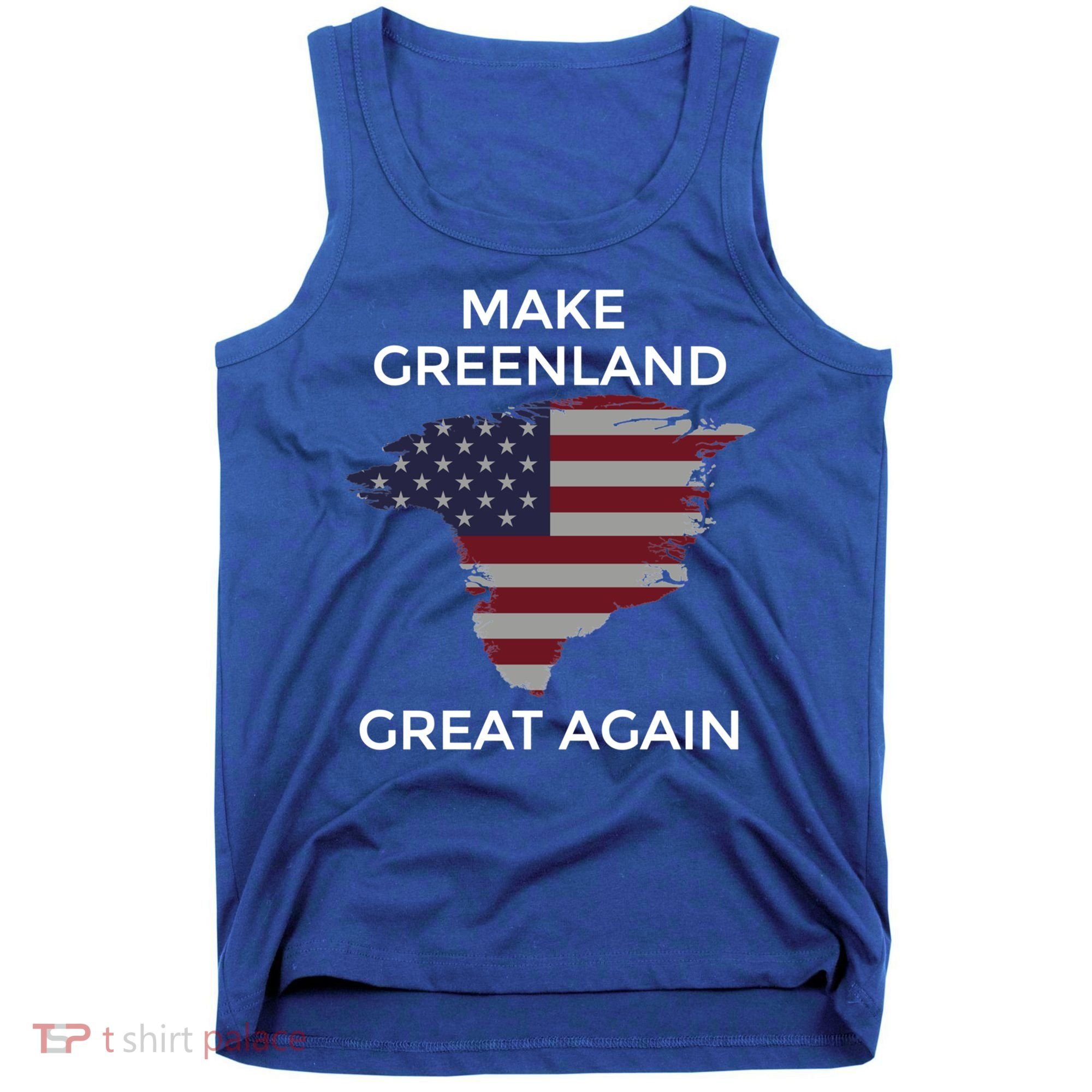 Make Greenland Great Again American Flag Gift Tank Top