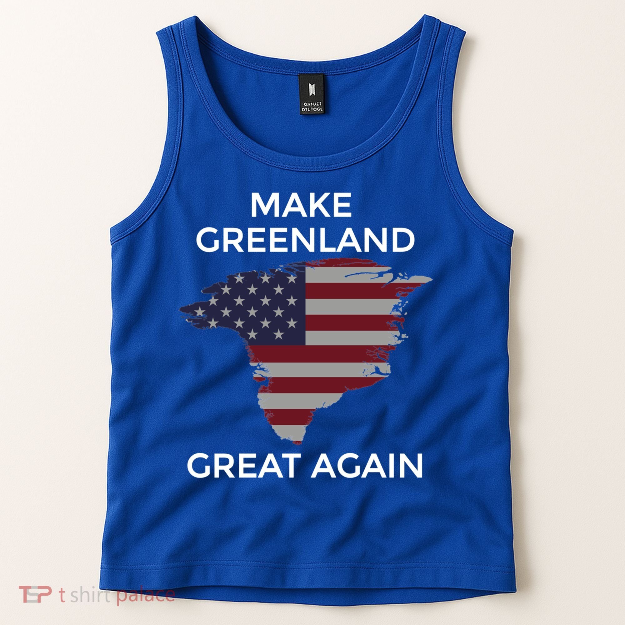 Make Greenland Great Again American Flag Gift Tank Top