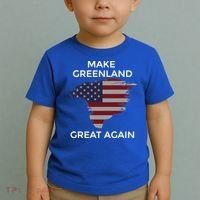 Make Greenland Great Again American Flag Gift Toddler T-Shirt thumb 2