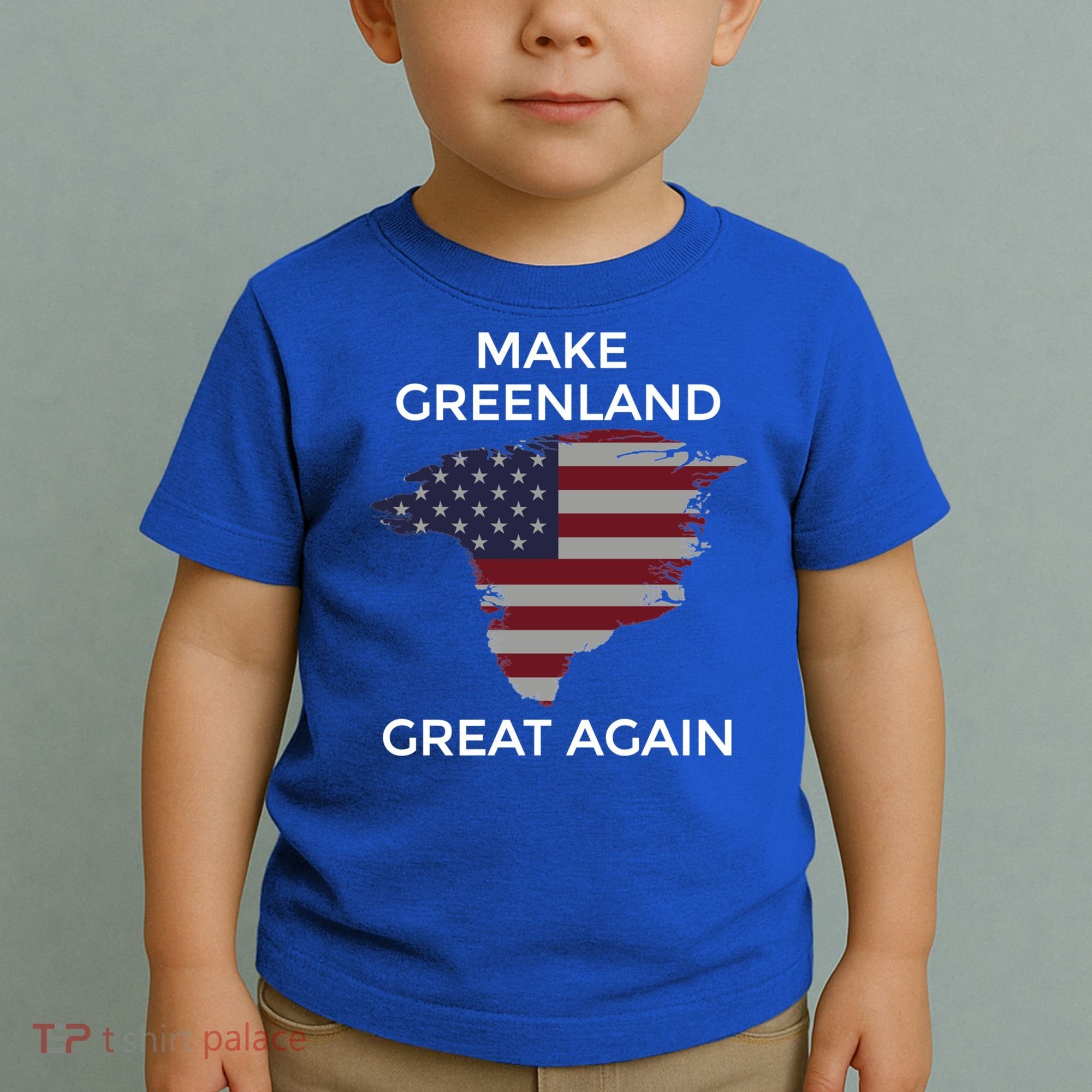Make Greenland Great Again American Flag Gift Toddler T-Shirt