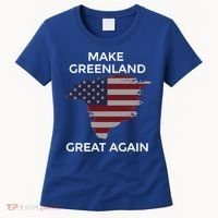 Make Greenland Great Again American Flag Gift Women's T-Shirt thumb 0