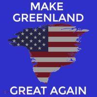 Make Greenland Great Again American Flag Gift Women's T-Shirt thumb 6