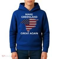 Make Greenland Great Again American Flag Gift Kids Hoodie thumb 4