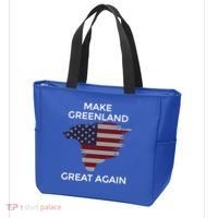 Make Greenland Great Again American Flag Gift Tote Bag thumb 3