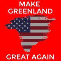Make Greenland Great Again American Flag Gift Santa Hat thumb 1