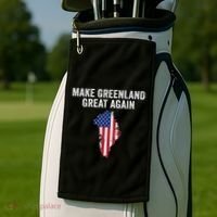 Make Greenland Great Again Trump Golf Towel thumb 2