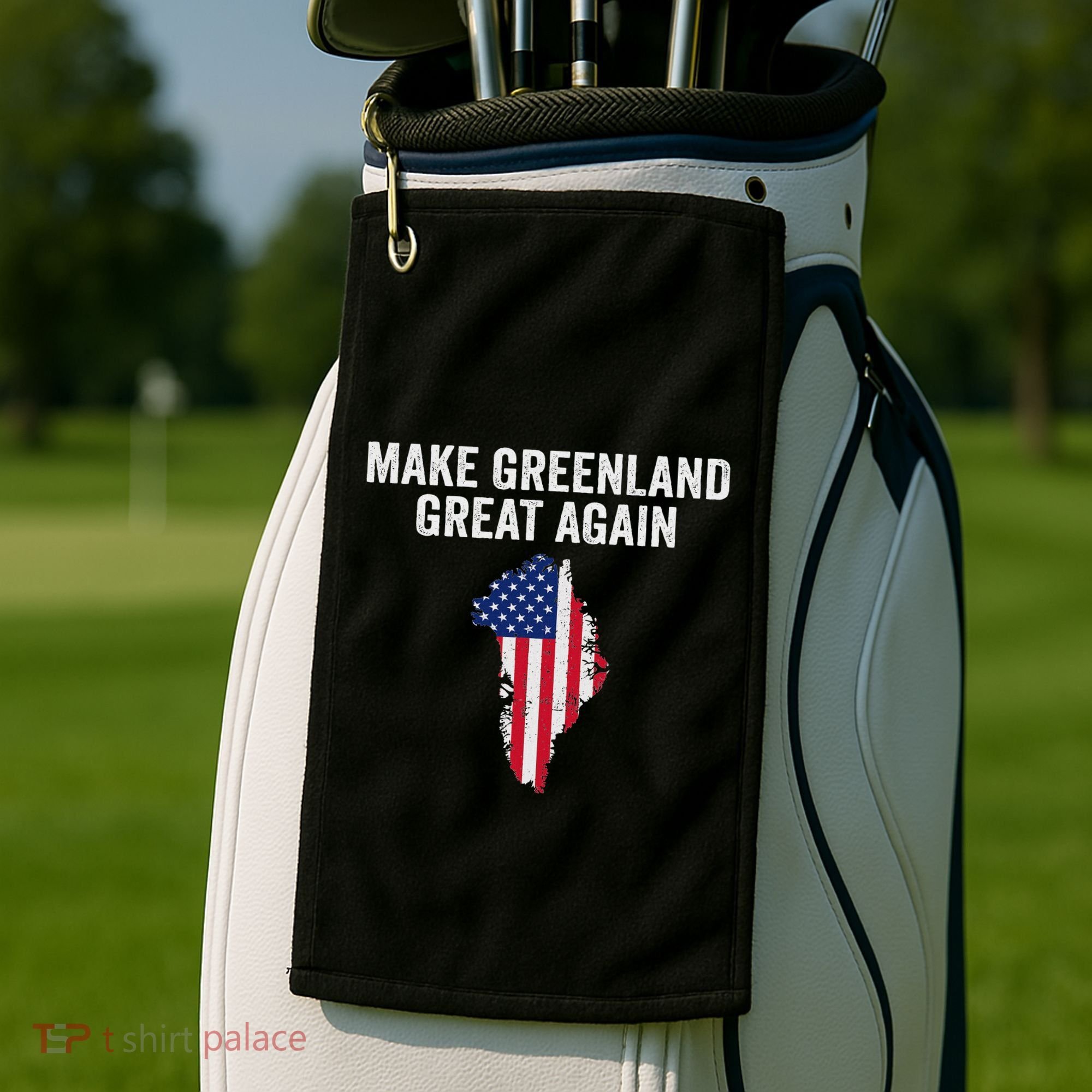 Make Greenland Great Again Trump Golf Towel