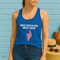Make Greenland Great Again Trump Women's Tank Top thumb 2