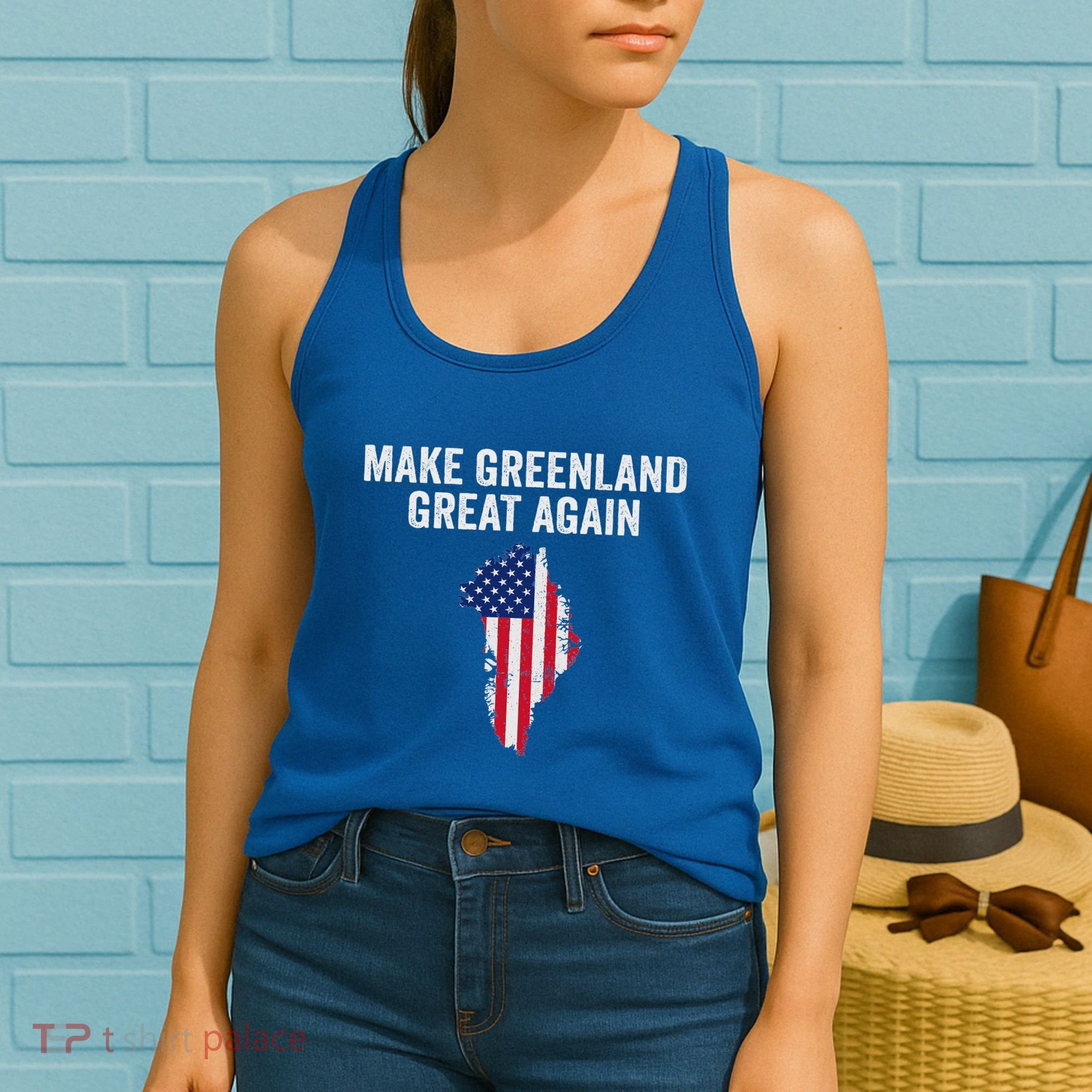 Make Greenland Great Again Trump Women's Tank Top
