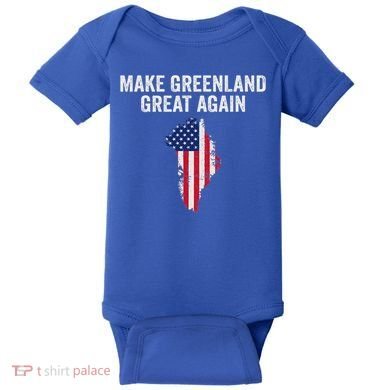Make Greenland Great Again Trump Baby Bodysuit