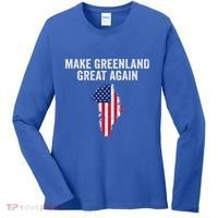 Make Greenland Great Again Trump Women's Long Sleeve Shirt thumb 0