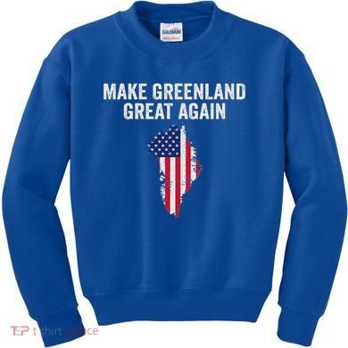 Make Greenland Great Again Trump Kids Sweatshirt