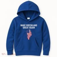 Make Greenland Great Again Trump Kids Hoodie thumb 0