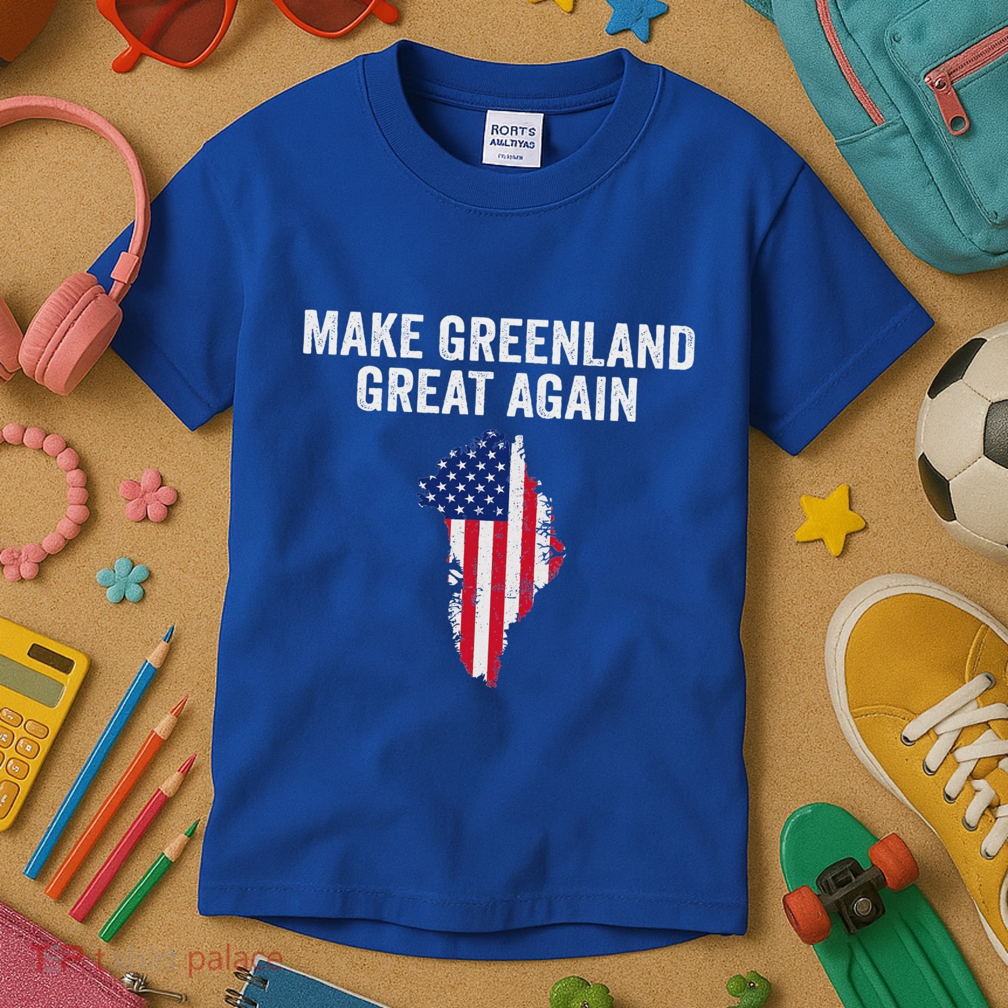 Make Greenland Great Again Trump Kids T-Shirt