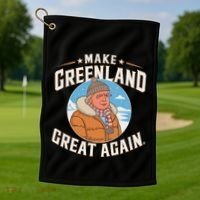 Make Greenland Great Again Golf Towel thumb 1