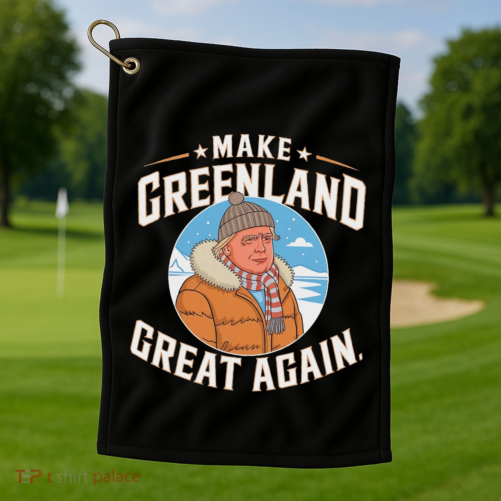 Make Greenland Great Again Golf Towel