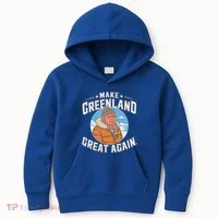 Make Greenland Great Again Kids Hoodie thumb 0