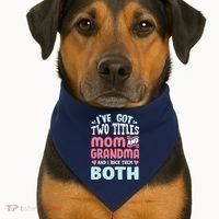 Mom Grandma Great Grandma USA-Made Doggie Bandana thumb 1