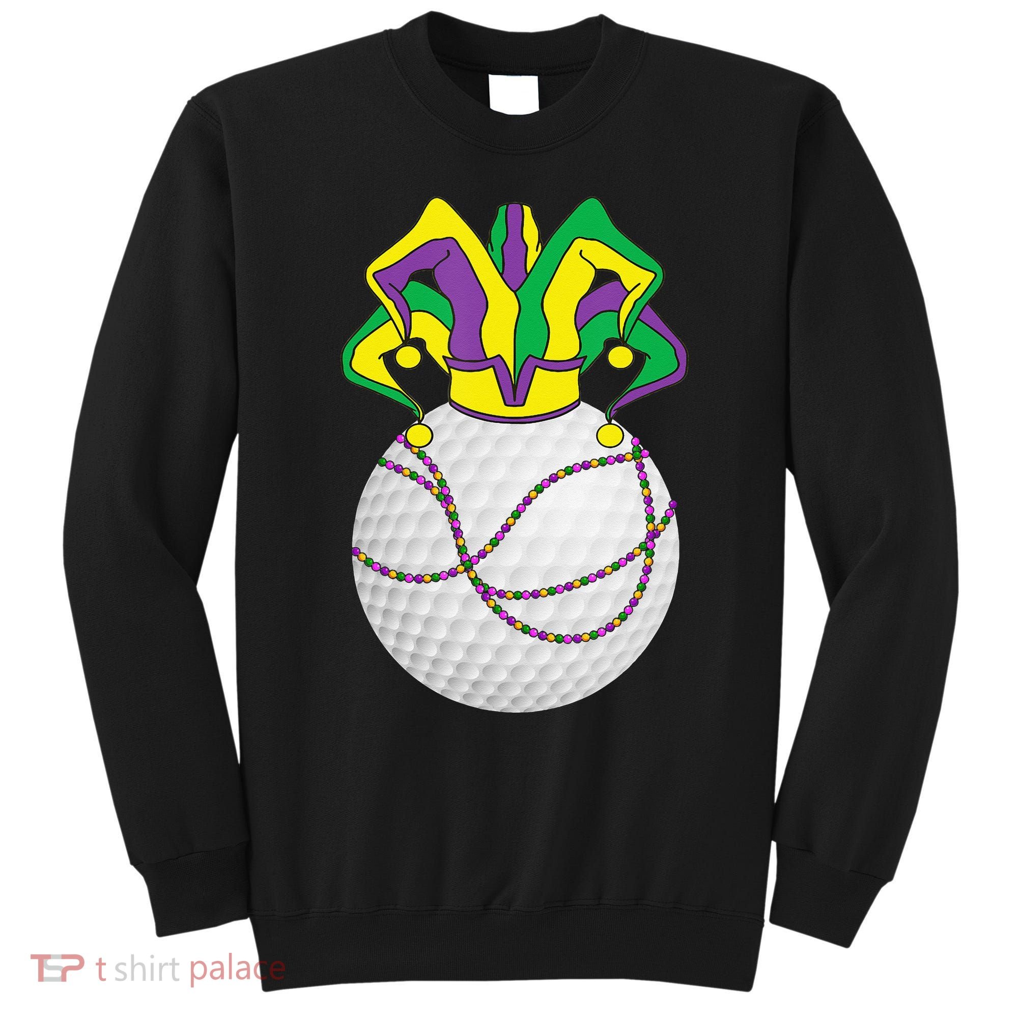 Mardi Gras Golf Jester Hat Funny Festival Party Sweatshirt