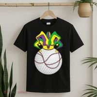 Mardi Gras Golf Jester Hat Funny Festival Party T-Shirt thumb 2