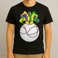 Mardi Gras Golf Jester Hat Funny Festival Party T-Shirt thumb 3