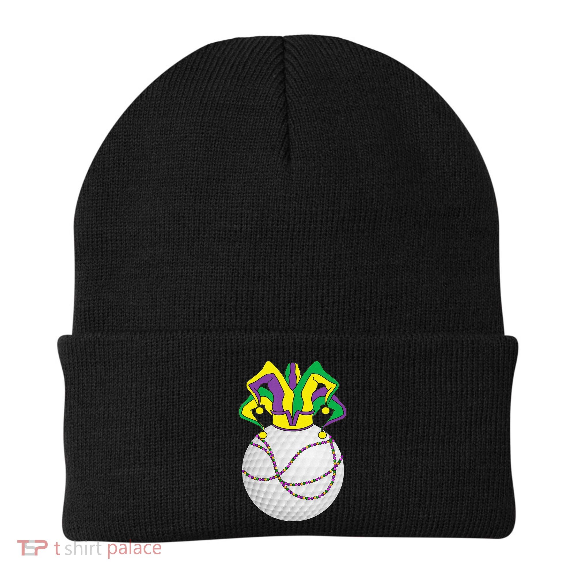 Mardi Gras Golf Jester Hat Funny Festival Party Beanie