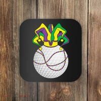 Mardi Gras Golf Jester Hat Funny Festival Party Coaster thumb 0