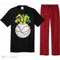 Mardi Gras Golf Jester Hat Funny Festival Party Pajama Set thumb 0
