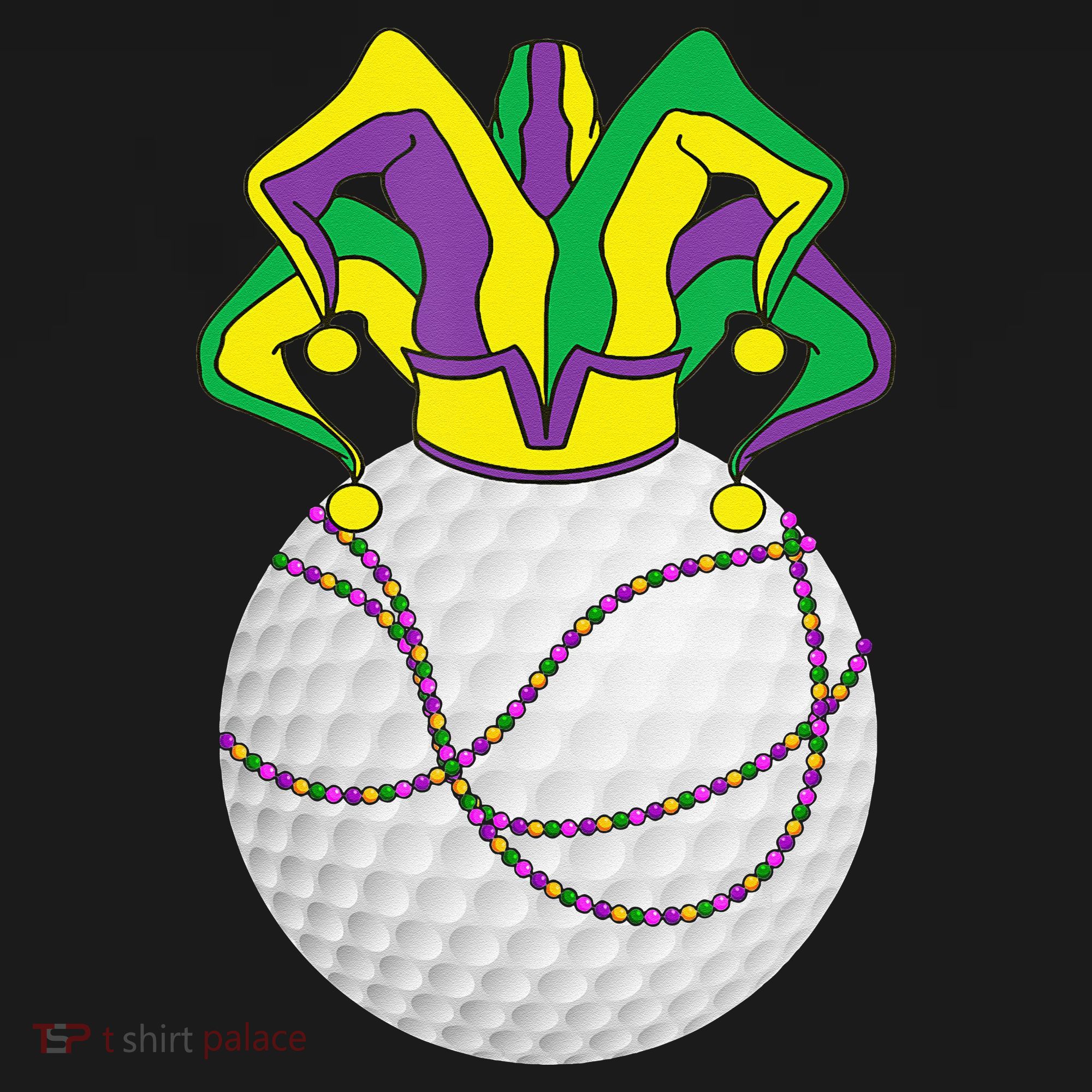 Mardi Gras Golf Jester Hat Funny Festival Party Women's Hoodie