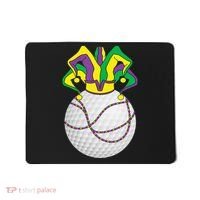 Mardi Gras Golf Jester Hat Funny Festival Party Mousepad thumb 0