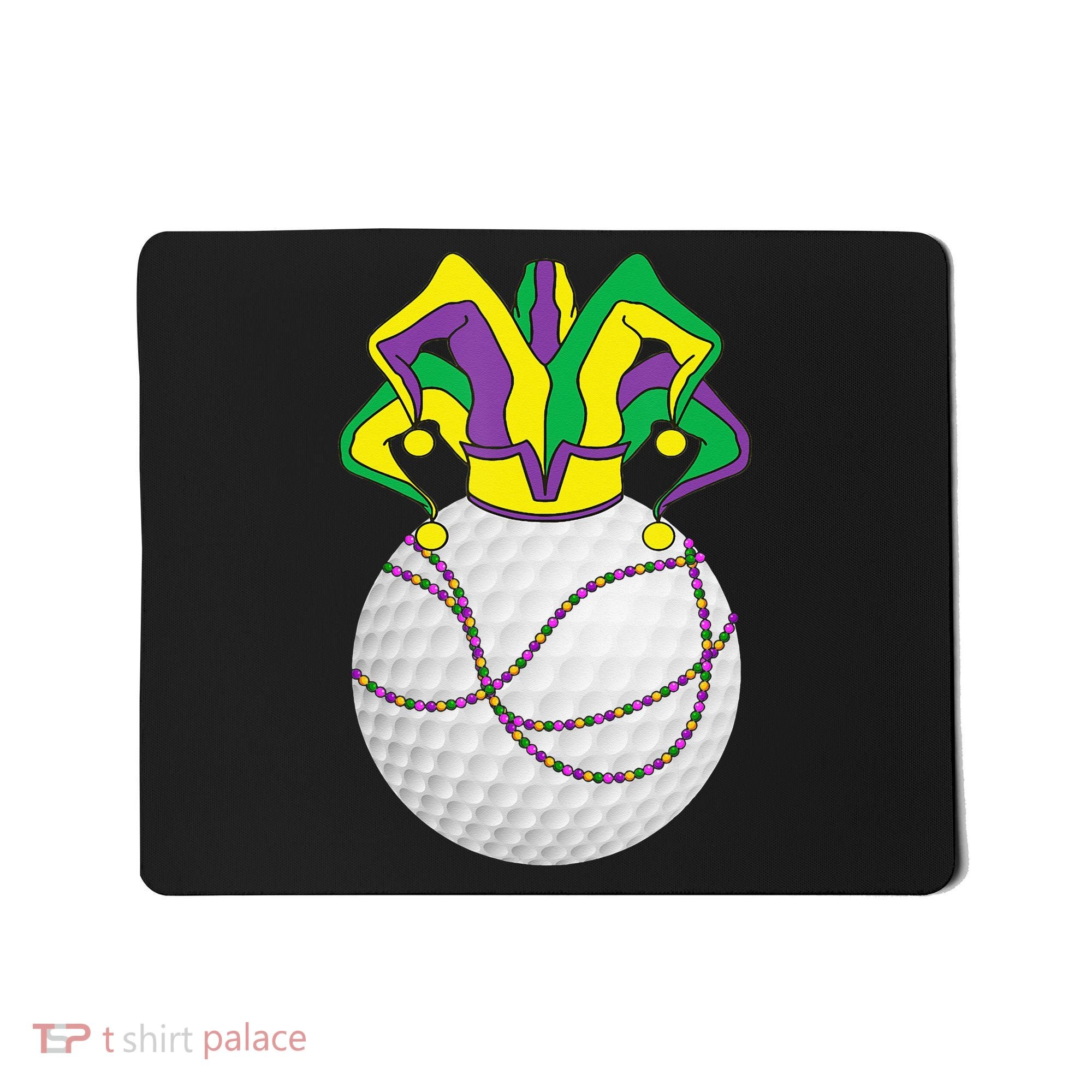 Mardi Gras Golf Jester Hat Funny Festival Party Mousepad