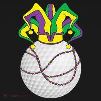 Mardi Gras Golf Jester Hat Funny Festival Party Women's Tank Top thumb 5