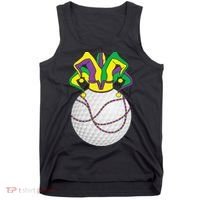 Mardi Gras Golf Jester Hat Funny Festival Party Tank Top thumb 0