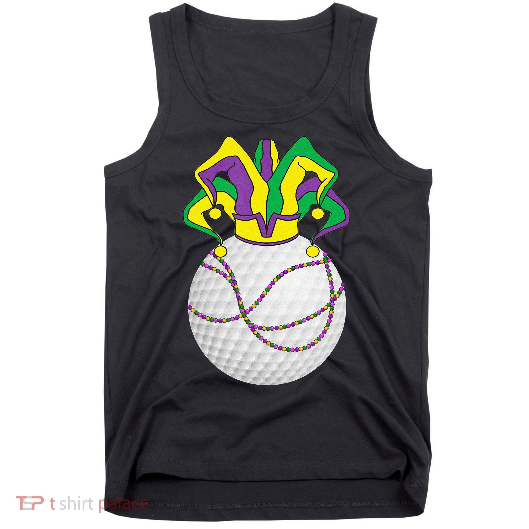 Mardi Gras Golf Jester Hat Funny Festival Party Tank Top