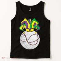 Mardi Gras Golf Jester Hat Funny Festival Party Tank Top thumb 2