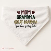 Mom Grandma Great Grandma USA-Made Doggie Bandana thumb 0