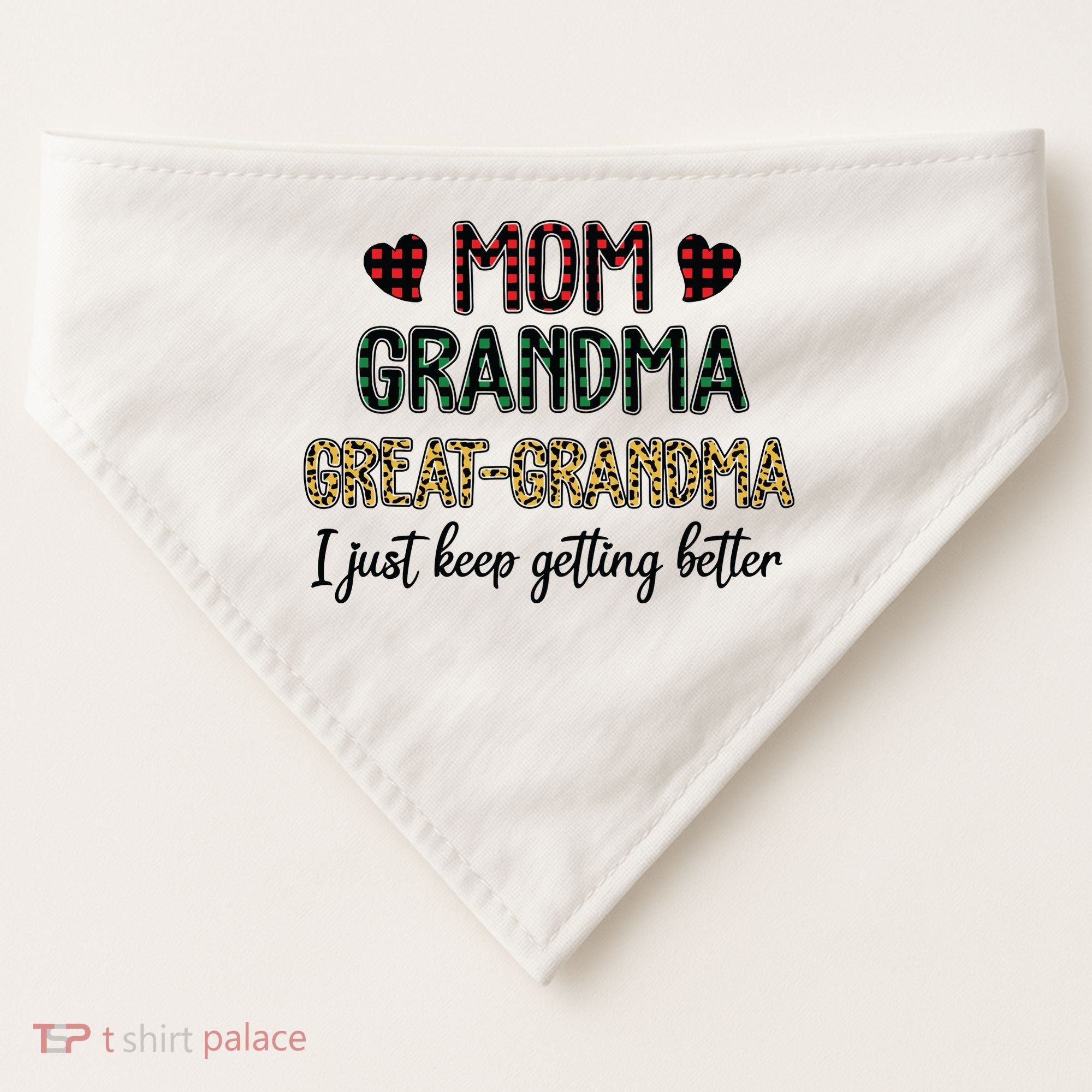 Mom Grandma Great Grandma USA-Made Doggie Bandana