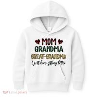 Mom Grandma Great Grandma Kids Hoodie thumb 0