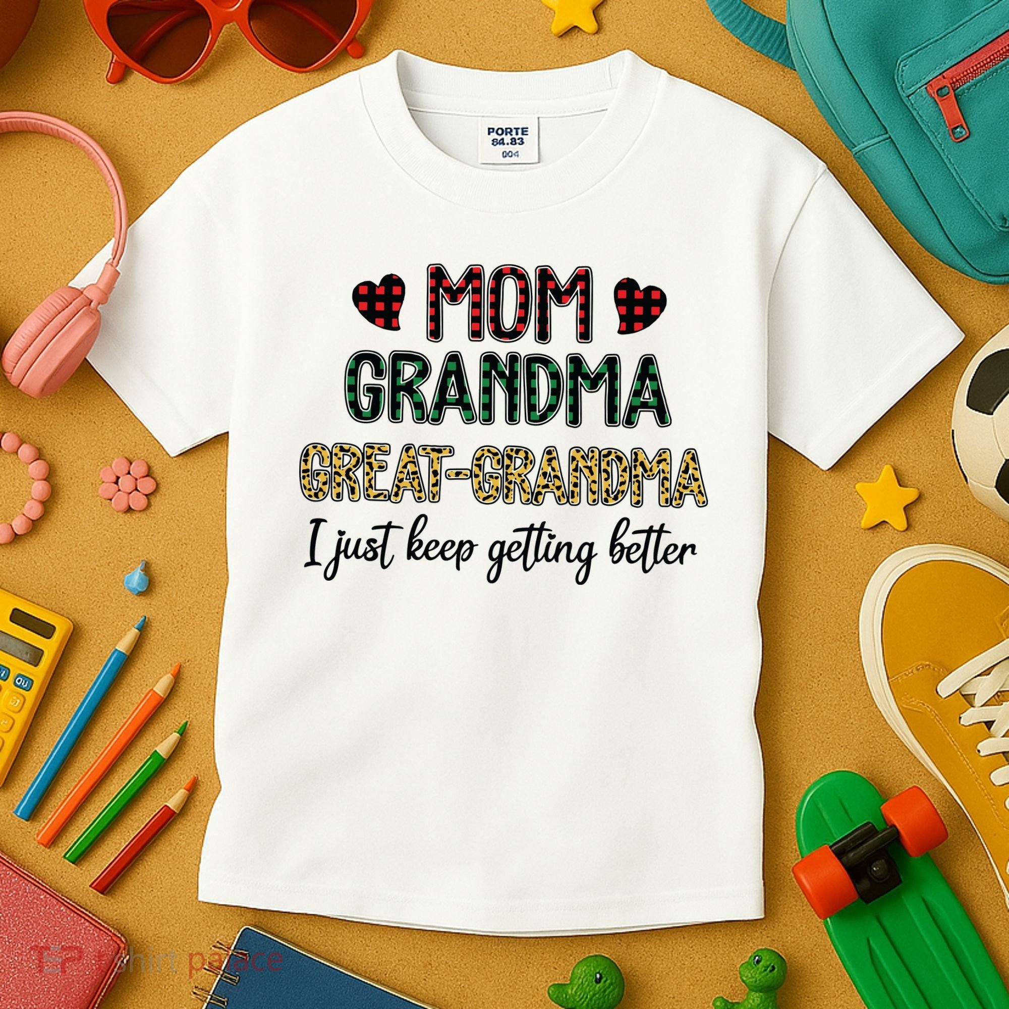 Mom Grandma Great Grandma Kids T-Shirt