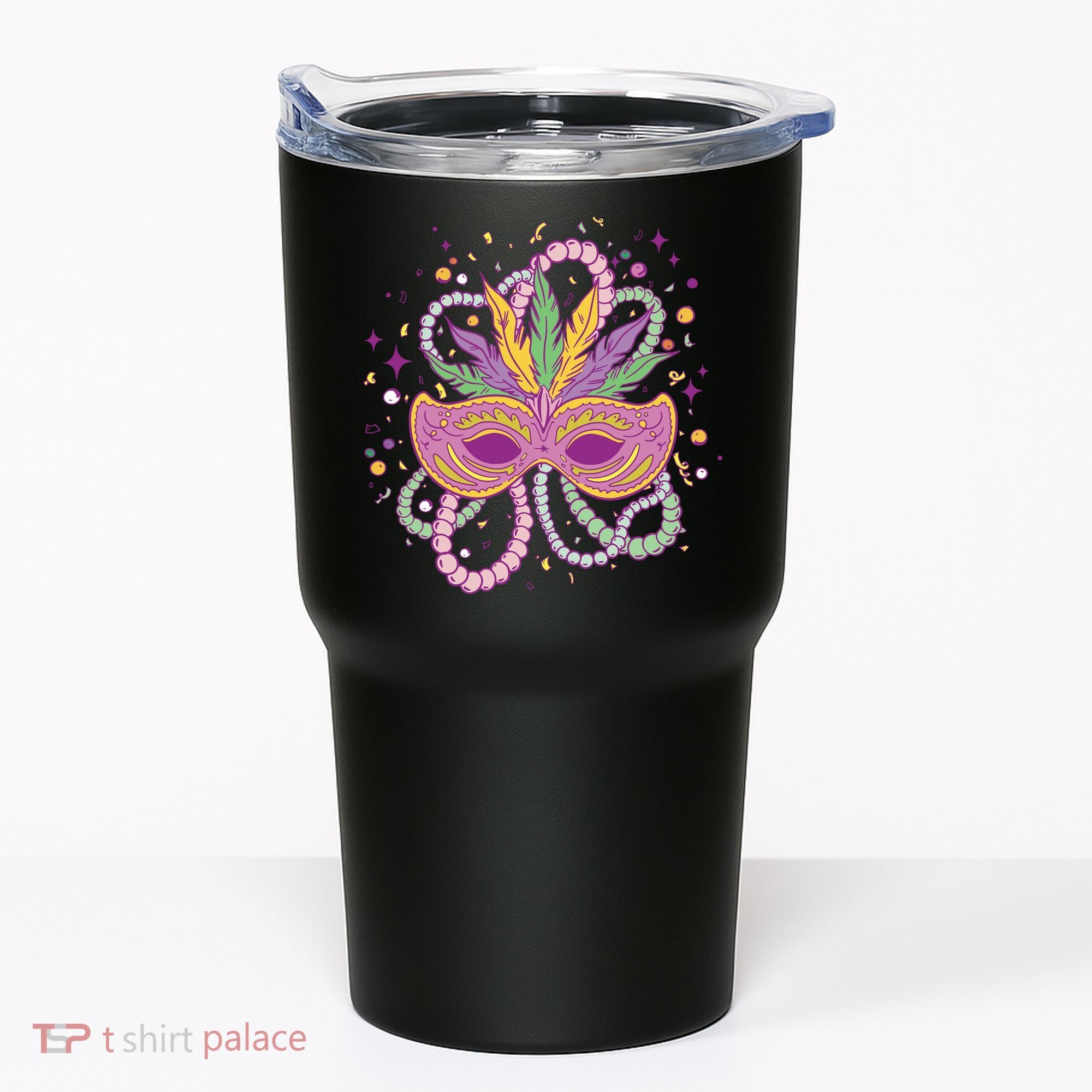 Mardi Gras Holiday Tumbler