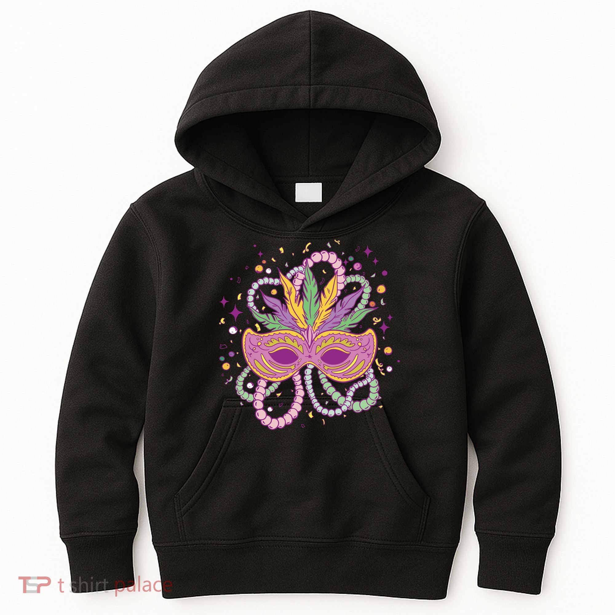Mardi Gras Holiday Kids Hoodie