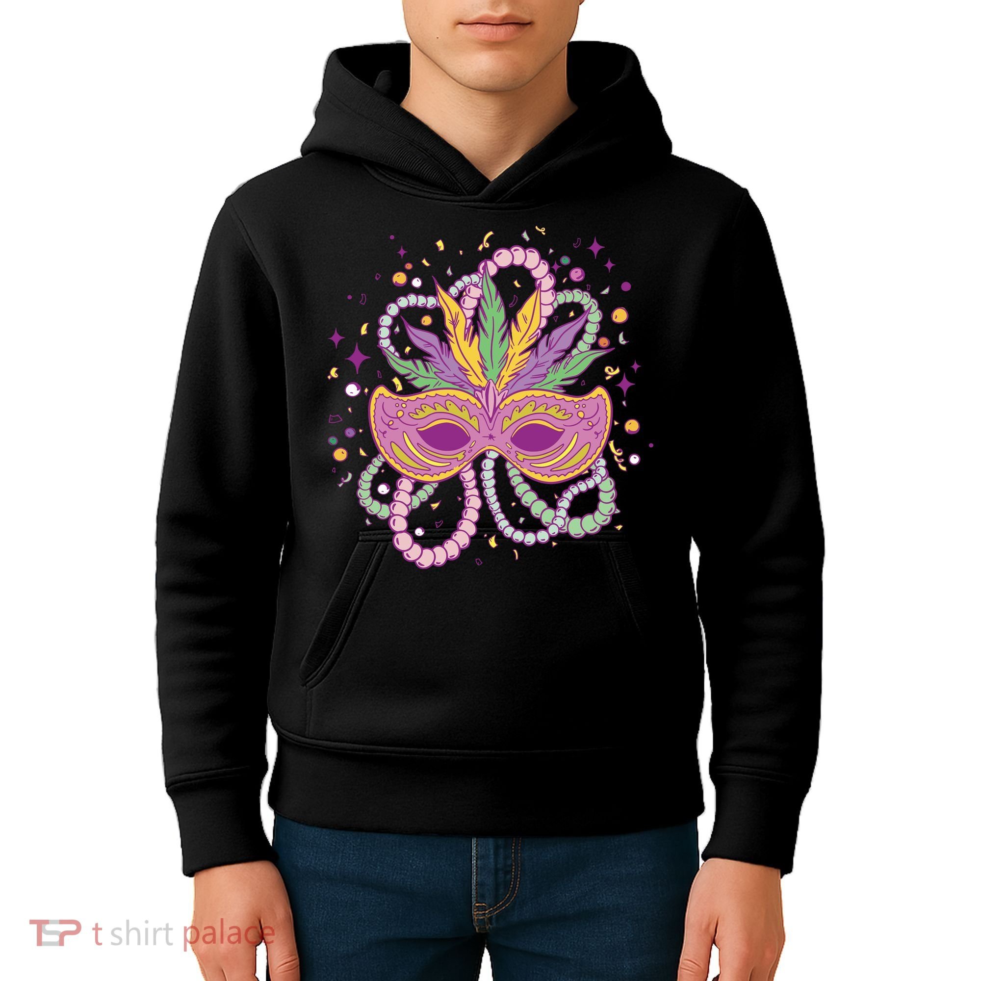 Mardi Gras Holiday Kids Hoodie
