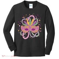 Mardi Gras Holiday Kids Long Sleeve Shirt thumb 0