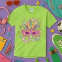Mardi Gras Holiday Kids T-Shirt thumb 3
