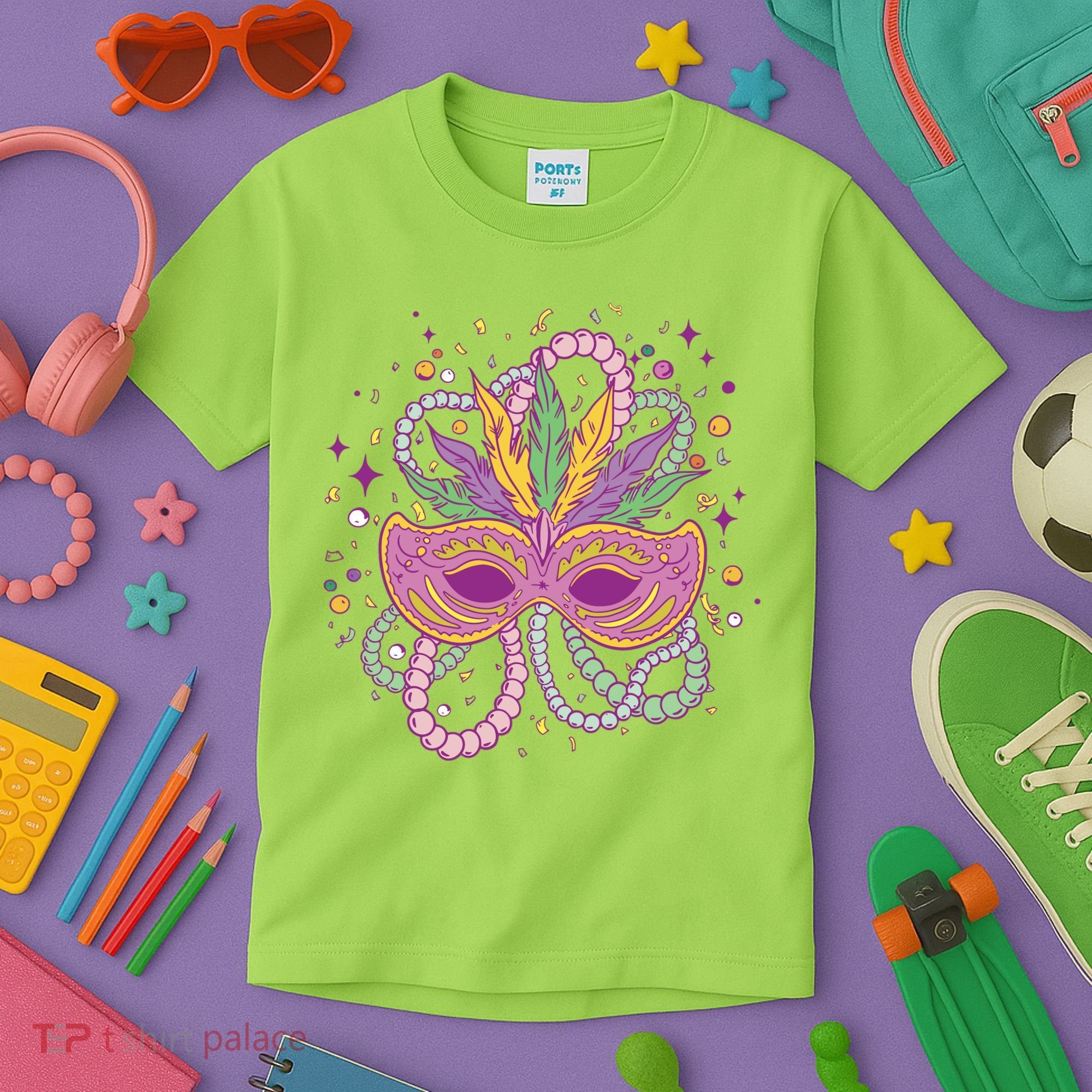 Mardi Gras Holiday Kids T-Shirt