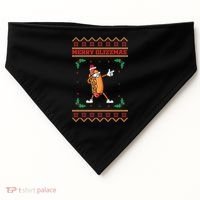 Merry Glizzmas Hot Ugly Christmas  USA-Made Doggie Bandana thumb 0