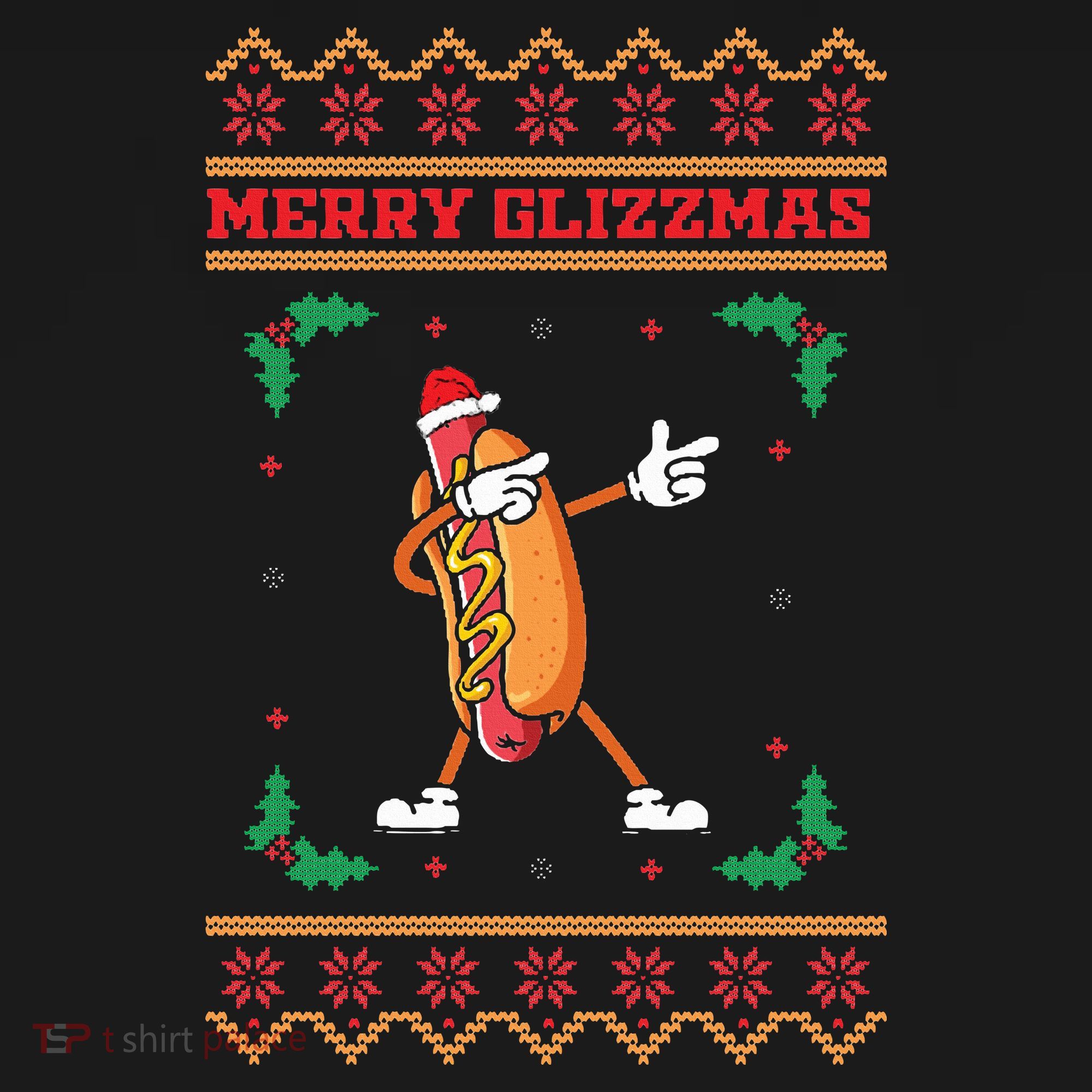 Merry Glizzmas Hot Ugly Christmas  Hoodie