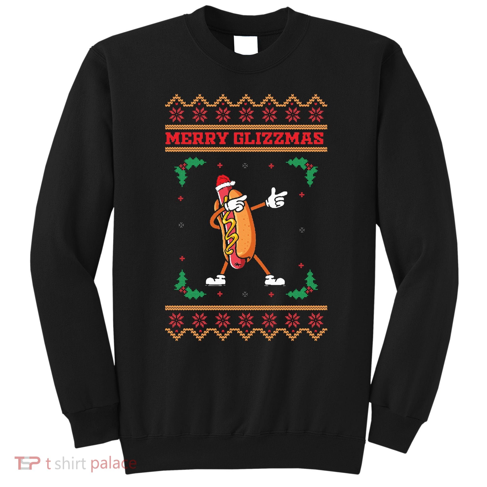 Merry Glizzmas Hot Ugly Christmas  Sweatshirt