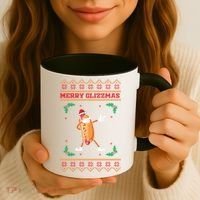 Merry Glizzmas Hot Ugly Christmas  Coffee Mug thumb 3