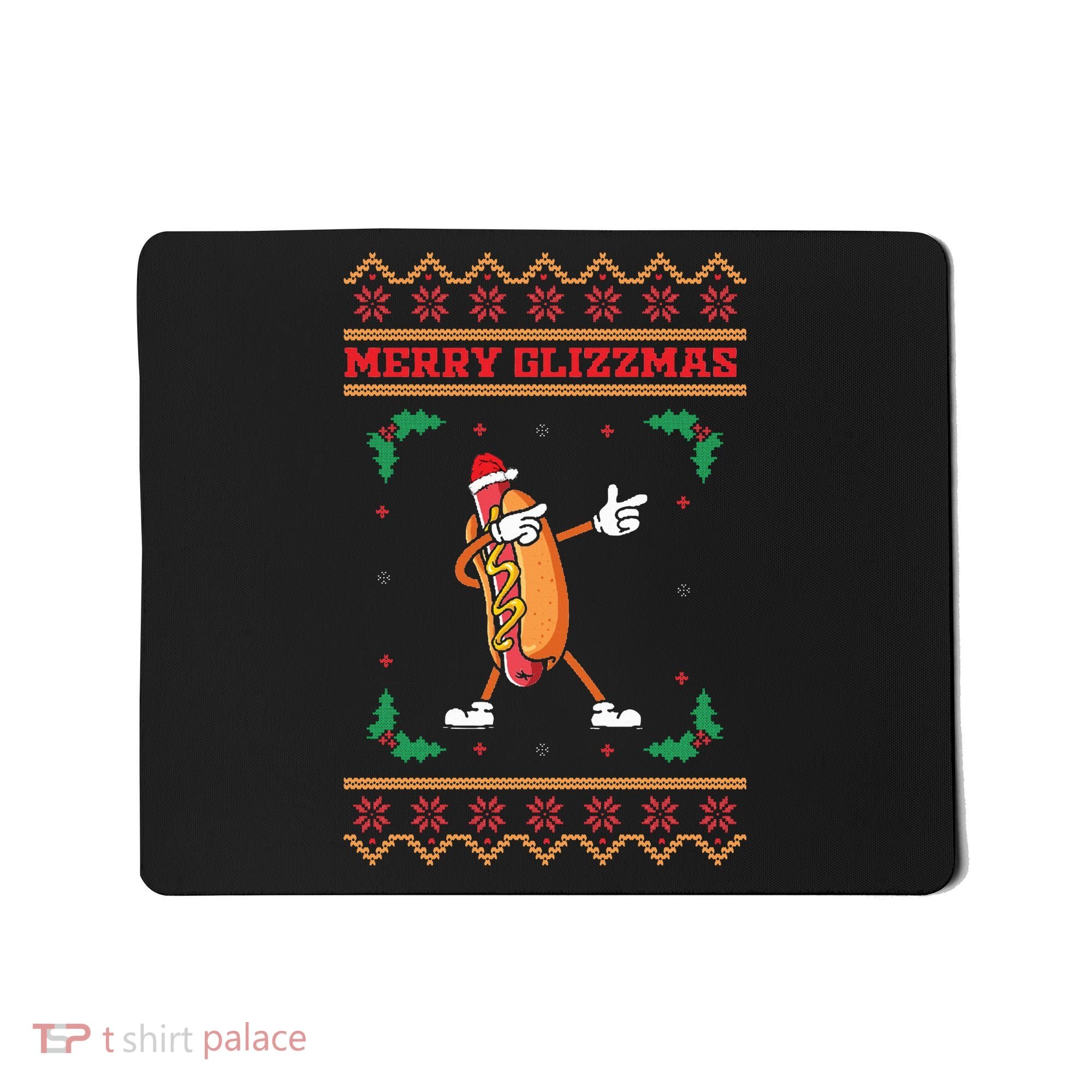 Merry Glizzmas Hot Ugly Christmas  Mousepad
